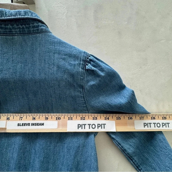 Gap Kids || Denim Chambray Dress Large 9-10 - Picture 6 of 6